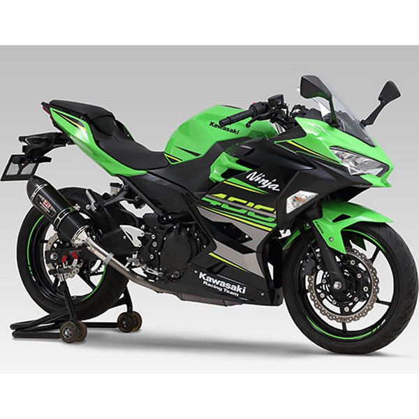 【メーカー在庫あり】 ヨシムラ スリップオンマフラー R-77S サイクロン EXPORT SPEC 18年 Ninja250/400 メタルマジック/カーボン 110-235-5W20 JP店
