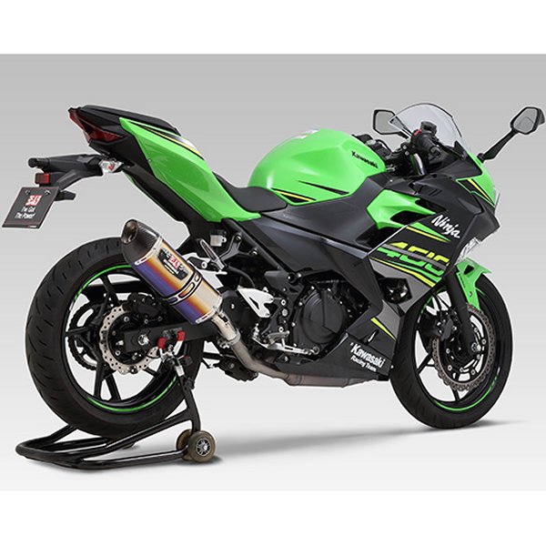 【メーカー在庫あり】 ヨシムラ スリップオンマフラー R-77S サイクロン EXPORT SPEC 18年 Ninja250/400 チタンブルー/カーボン 110-235-5W80B JP店｜株式会社ヒロチー商事 店