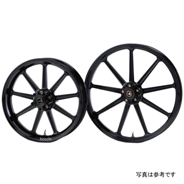 グライド GLIDE アルミ鍛造ホイール 9S フロント 250-19 グロスブラック 00年-07年 SPORTSTER、00年-03年 DYNA 31690094 JP店
