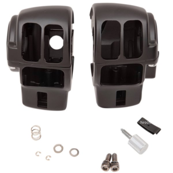 【USA在庫あり】 DRAG スイッチ ハウジング マットブラック 96年-07年 FLH ラジオ付 0616-0358 JP店