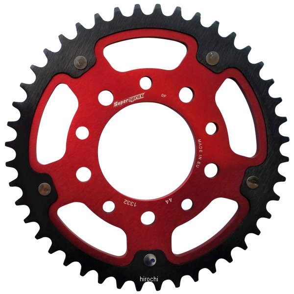 スーパースプロックス SUPERSPROX リアスプロケット ステルス 1332-44T 赤 RST-1332:44-RED JP店|株式会社ヒロチー商事 店