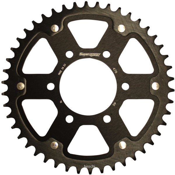 スーパースプロックス SUPERSPROX リアスプロケット ステルス 478-46T 黒 RST-478:46-BLK JP店｜株式会社ヒロチー商事 店 9,974円