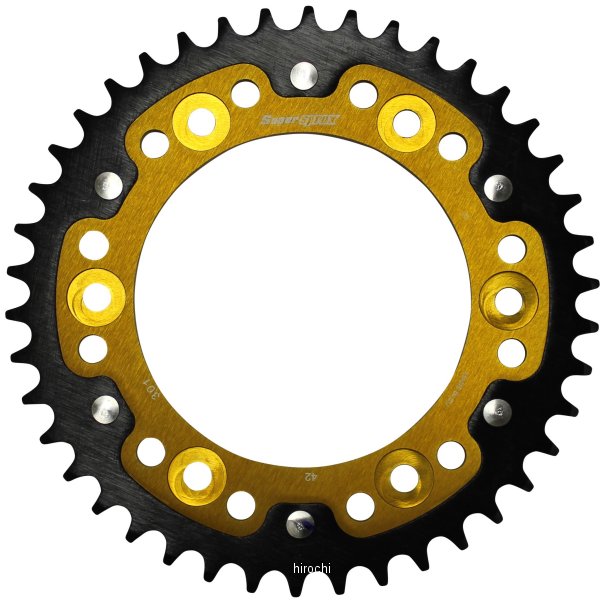 【メーカー在庫あり】 スーパースプロックス SUPERSPROX リアスプロケット ステルス 301-42T ゴールド RST-301:42-GLD JP店|株式会社ヒロチー商事 店