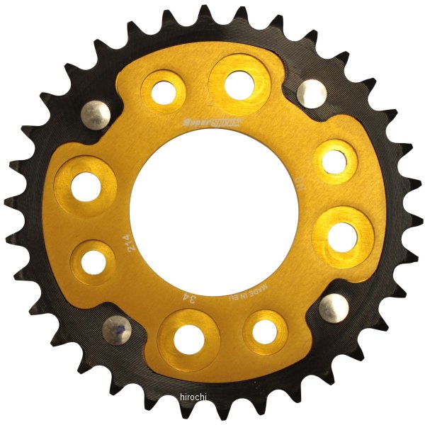 【メーカー在庫あり】 スーパースプロックス SUPERSPROX リアスプロケット ステルス 214-34T ゴールド RST-214:34-GLD JP店 8,700円