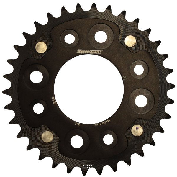 【メーカー在庫あり】 スーパースプロックス SUPERSPROX リアスプロケット ステルス 214-34T 黒 RST-214:34-BLK JP店|株式会社ヒロチー商事 店