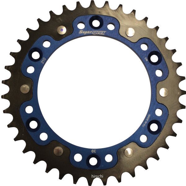 【メーカー在庫あり】 スーパースプロックス SUPERSPROX リアスプロケット ステルス 210-39T 青 RST-210:39-BLU JP店|株式会社ヒロチー商事 店