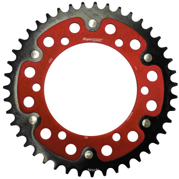 【メーカー在庫あり】 スーパースプロックス SUPERSPROX リアスプロケット ステルス 498-43T 赤 RST-498:43-RED JP店|株式会社ヒロチー商事 店