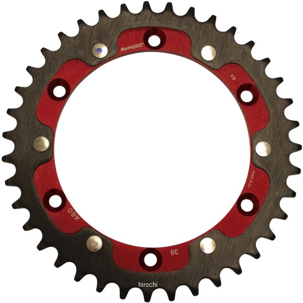 【メーカー在庫あり】 スーパースプロックス SUPERSPROX リアスプロケット ステルス 460-39T 赤 RST-460:39-RED JP店|株式会社ヒロチー商事 店