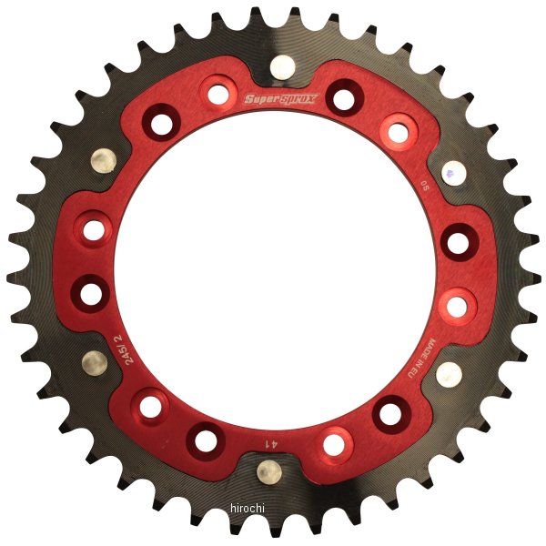 スーパースプロックス SUPERSPROX リアスプロケット ステルス 245/2-41T 赤 RST-245/2:41-RED JP店|株式会社ヒロチー商事 店
