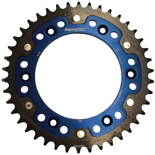 スーパースプロックス SUPERSPROX リアスプロケット ステルス 210-42T 青 RST-210:42-BLU JP店｜株式会社ヒロチー商事 店