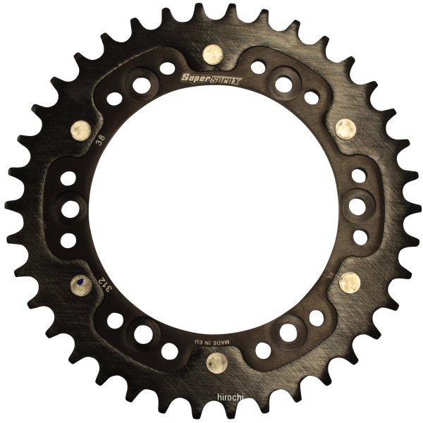【メーカー在庫あり】 スーパースプロックス SUPERSPROX リアスプロケット ステルス 312-38T 黒 RST-312:38-BLK JP店