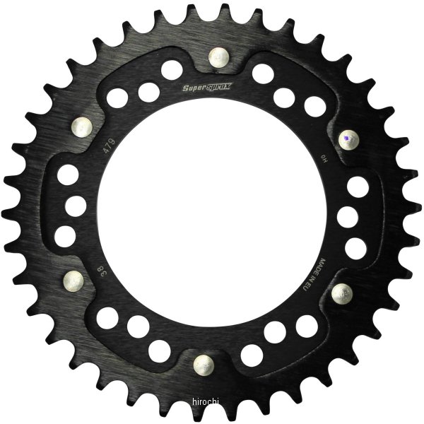【メーカー在庫あり】 スーパースプロックス SUPERSPROX リアスプロケット ステルス 479-38T 黒 RST-479:38-BLK JP店|株式会社ヒロチー商事 店