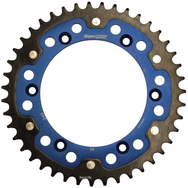 スーパースプロックス SUPERSPROX リアスプロケット ステルス 245-43T 青 RST-245:43-BLU JP店|株式会社ヒロチー商事 店