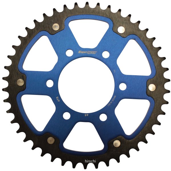 スーパースプロックス SUPERSPROX リアスプロケット ステルス 478-46T 青 RST-478:46-BLU JP店｜株式会社ヒロチー商事 店