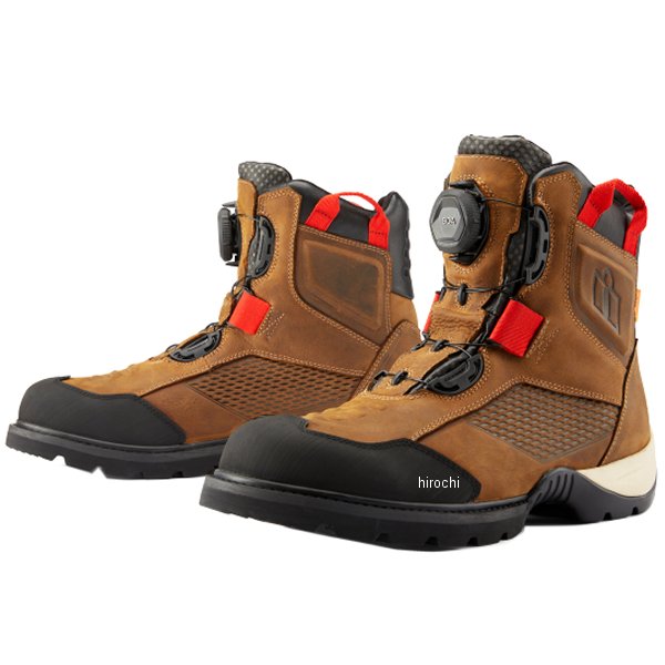 アイコン ICON ブーツ STORMHAWK 茶 8サイズ 3403-1162 JP店