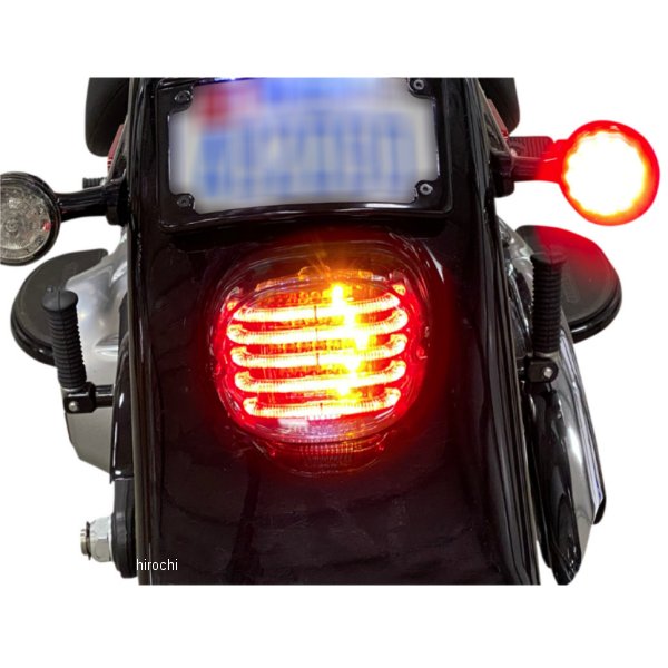 【USA在庫あり】 カスタム ダイナミクス LEDテールライト ウインカー機能付 下窓有り/スモーク 2010-1413 JP店