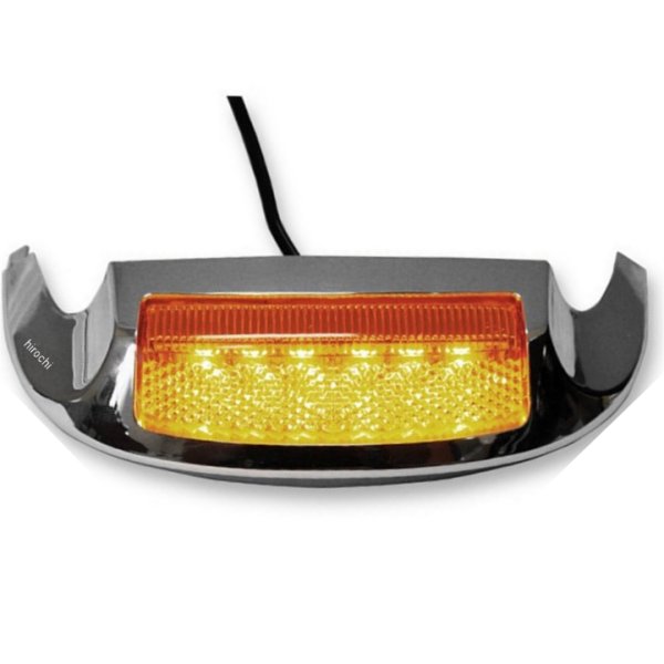 【USA在庫あり】 カスタム ダイナミクス フロントフェンダーチップ 14年以降 アンバーLED/スモーク/クローム 2040-1623 JP店