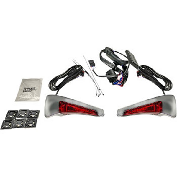 【USA在庫あり】 カスタム ダイナミクス LEDツアーパック 14年以降 クローム/赤 2040-2542 JP店