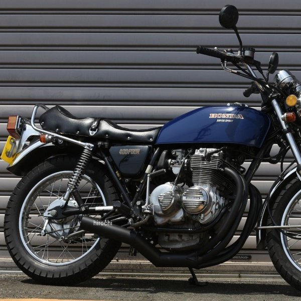 【メーカー在庫あり】 エムテック中京 M-TEC中京 MRS フルエキゾースト 手曲げ ショート管 CB400F 黒 MRS-REH40-09B JP店
