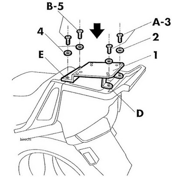 シャッド SHAD トップマスターフィッティングキット 96年-06年 BMW R1150RS、R110RT、K1100LT、R1150RT W0R16T JP店