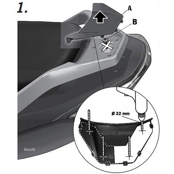 シャッド SHAD トップマスターフィッティングキット 10年-20年 DAELIM DAELIM S3、DAELIM Q3 125i D0S310ST JP店