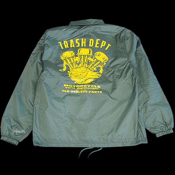 【メーカー在庫あり】 トラッシュデポ TRASHDEPT TRASH DEPT オリジナルコーチジャケット グリーン S 026869-NF JP店 7,920円