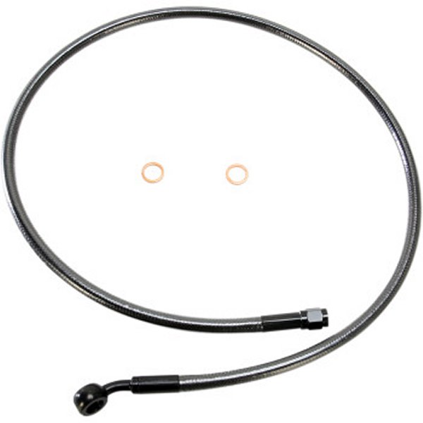 【USA在庫あり】 マグナム MAGNUM フロント ブレーキライン 10mm/35°アッパー 34インチ(864mm) 黒 1741-4077 JP店