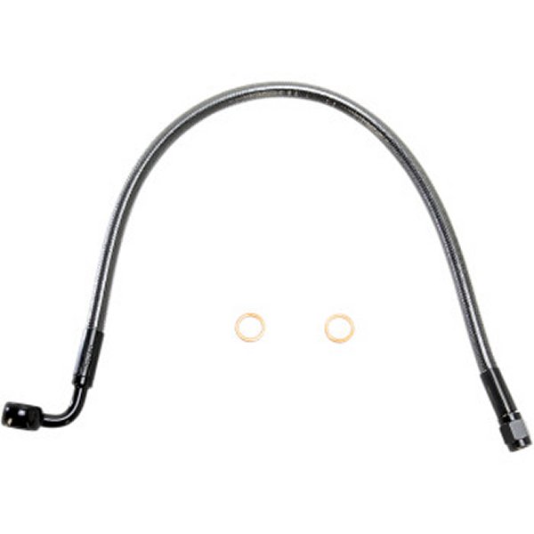 【USA在庫あり】 マグナム MAGNUM フロント ブレーキライン 10mm/90°アッパー 17インチ(432mm) 黒 1741-4084 JP店|株式会社ヒロチー商事 店