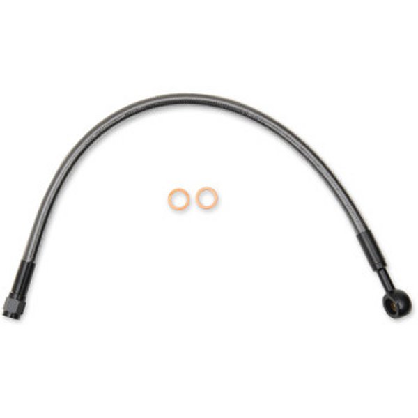 【USA在庫あり】 マグナム MAGNUM フロント ブレーキライン 10mm/180°アッパー 17インチ(432mm) 黒 1741-4102 JP店|株式会社ヒロチー商事 店
