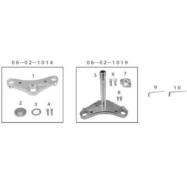 27202円 贅沢屋の SP武川 トップブリッジステムセット 60mmオフセット 174mmピッチ シルバー 06-02-0033 JP店