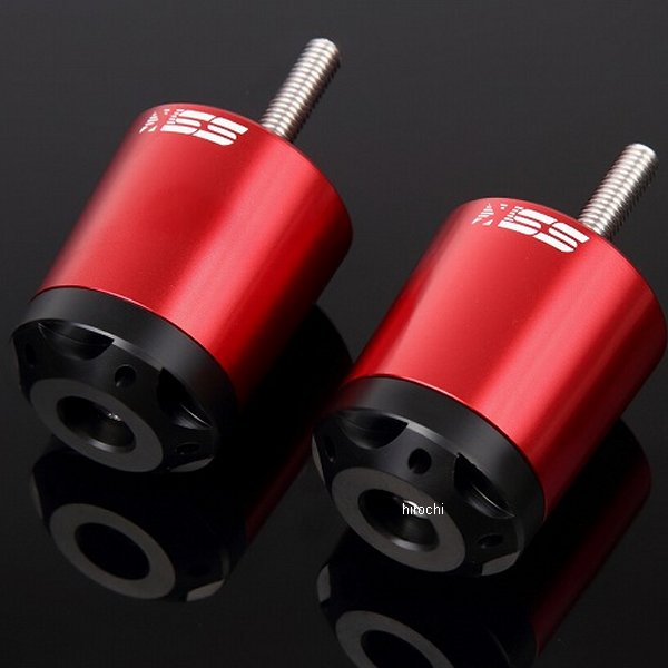 【メーカー在庫あり】 スピードラ SPEEDRA アルミハンドルバーエンド タイプA ホンダ 半月型 赤 ABEHP01RD JP店