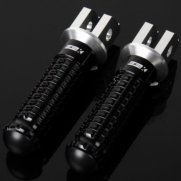 【メーカー在庫あり】 スピードラ SPEEDRA アルミ削り出しタンデムステップ スタンダードタイプ パッセンジャー シルバー/黒 AFPS106BK JP店|株式会社ヒロチー商事 店