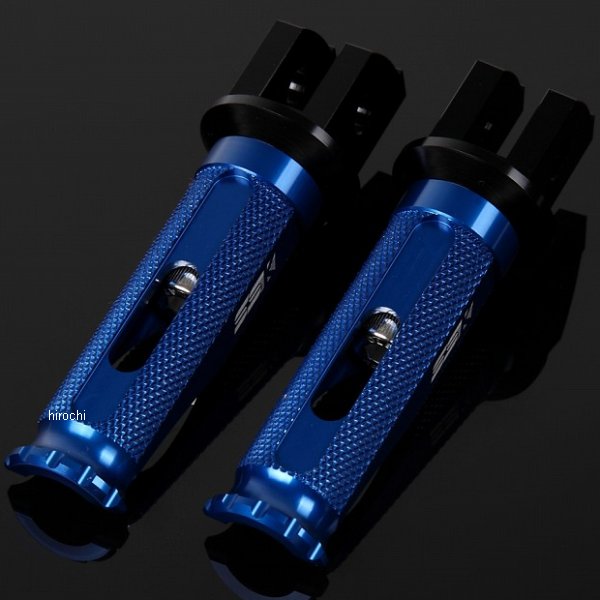 【メーカー在庫あり】 スピードラ SPEEDRA アルミ削り出しタンデムステップ レーシングタイプ パッセンジャー用 黒/青 AFPR214BE JP店
