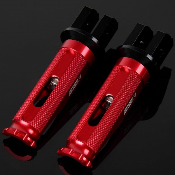【メーカー在庫あり】 スピードラ SPEEDRA アルミ削り出しステップ レーシングタイプ ライダー用 黒/赤 AFPR208RD JP店｜株式会社ヒロチー商事 店
