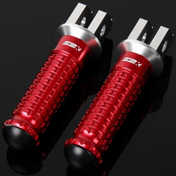 【メーカー在庫あり】 スピードラ SPEEDRA アルミ削り出しタンデムステップ スタンダードタイプ パッセンジャー シルバー/赤 AFPS110RD JP店|株式会社ヒロチー商事 店