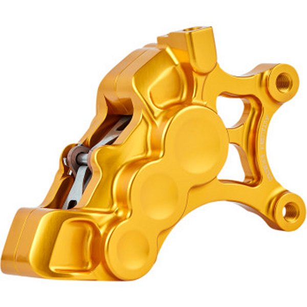 【USA在庫あり】 アレンネス Arlen Ness 6ピストン キャリパー 14インチローター用 フロント 右 ゴールド 1701-0678 JP店