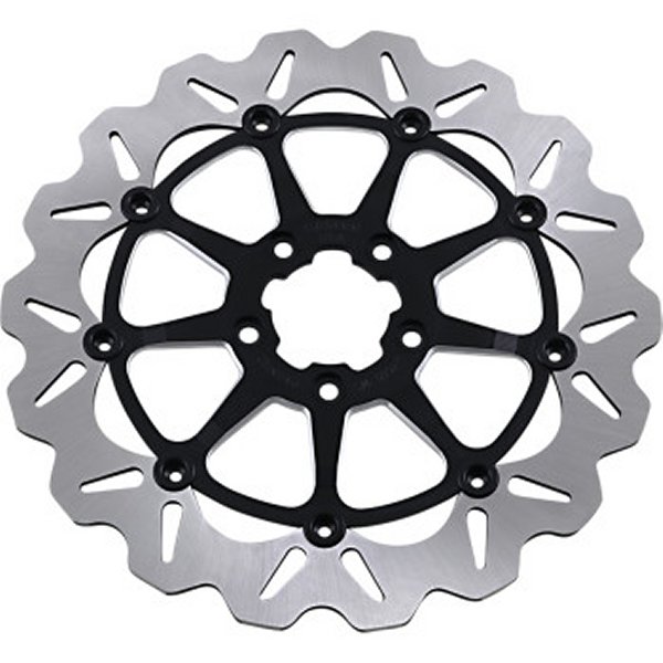 【USA在庫あり】 ガルファー GALFER ローター 12.5インチ フロント フルフローティング Wave 黒/マシン 1710-3752 JP店