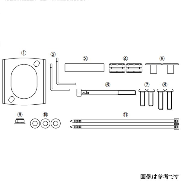 SP武川 オイルクーラーブラケット 17年以降 CT125、クロスカブ50、スーパーカブ50 07-07-0270 JP店