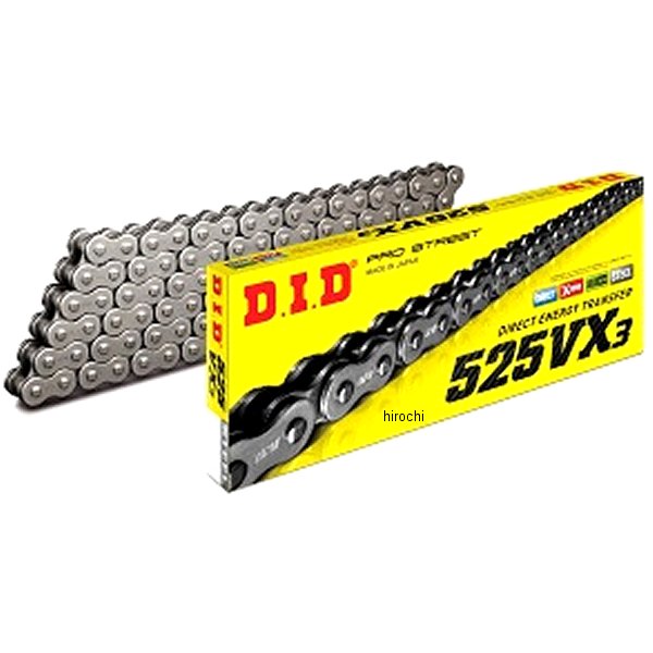 DID 大同工業 チェーン 525VX3 VXシリーズ Xリング スチール 132L FB 軽圧入クリップ 4525516392778 JP店
