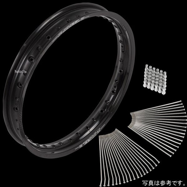 【メーカー在庫あり】 ズィーウィール Z-WHEEL アルミニウムリムセット フロント 20年以降 KLX230、KLX230R リム 黒/ニップル 黄 W25-133615 JP店