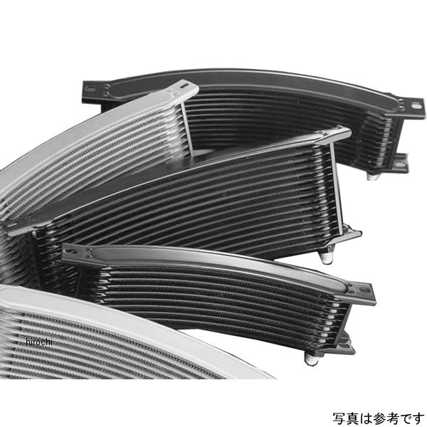アールズ EARLS ラウンド オイルクーラー フルシステム サーモ付 9-13 ゼファー750 横廻 銀コア 黒FIT 赤サーモ 黒ホース 137-1723-5031 JP店