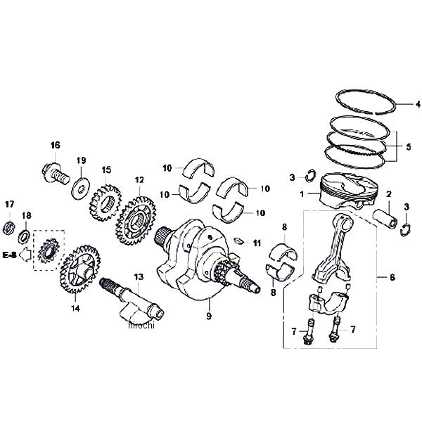 ホンダレーシング HRC ピストン NSF250R 13101-NX7-010 JP店 27,885円