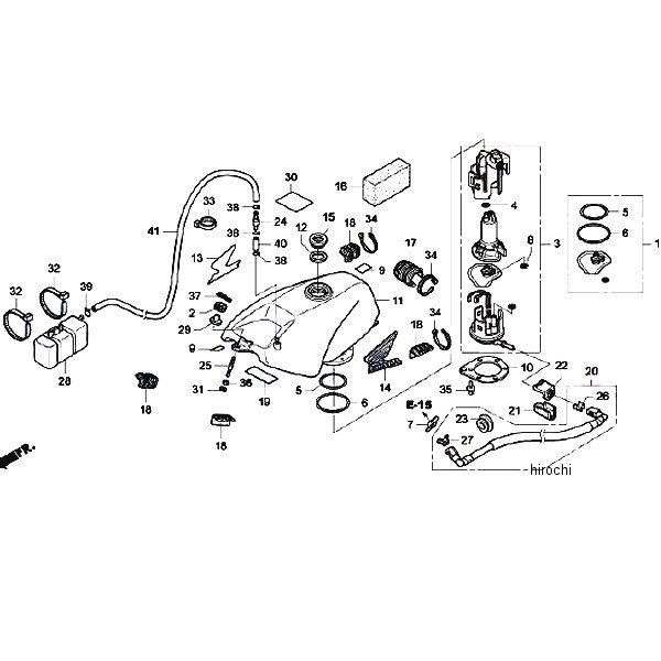 ホンダレーシング HRC ユニットASSY,フュエルポンプ 16700-NX7-003 JP店