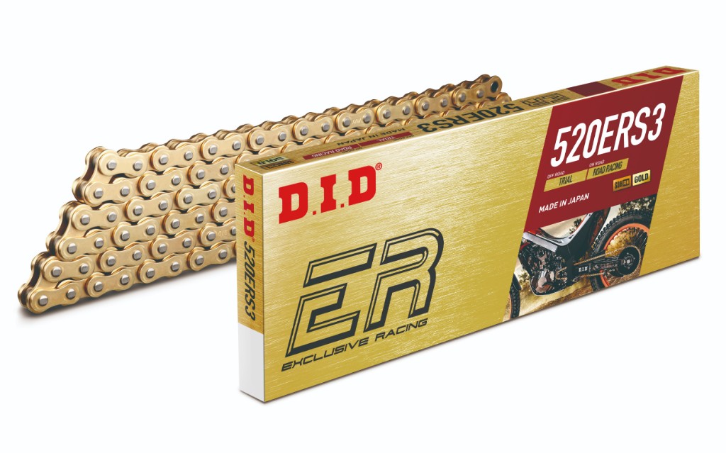 4525516907880 DID 大同工業 チェーン 520ERS3 レース用 ERシリーズ ゴールド (124L) クリップ 520ERS3-124L-GD-RJ JP店