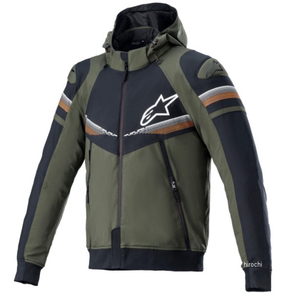 アルパインスターズ 秋冬モデル ジャケット SEKTOR V2 TECH HOODIE フォレストブラック/蛍光オレンジ Mサイズ 4200520 JP店