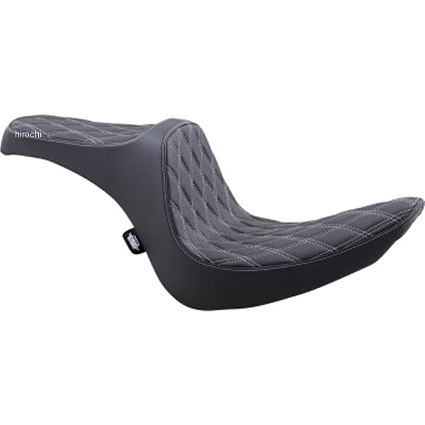 【USA在庫あり】 DRAG Specialties ドラックスペシャリティーズ シート プレデター3 ダブルダイヤモンド ソフテイル シルバーステッチ 0802-1439 JP店