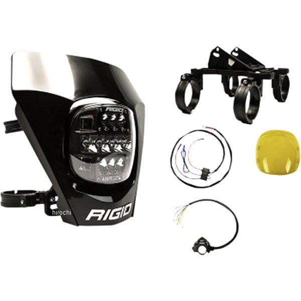 【USA在庫あり】 リジッドインダストリー Rigid Industries ヘッドライト キット Adapt XE Moto LEDライト 黒 2001-2427 JP店