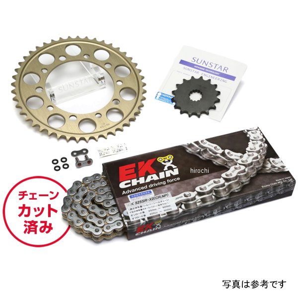 サンスター スプロケット＆チェーンキット 525 89年-97年 STEED400 シルバー KE41902 JP店