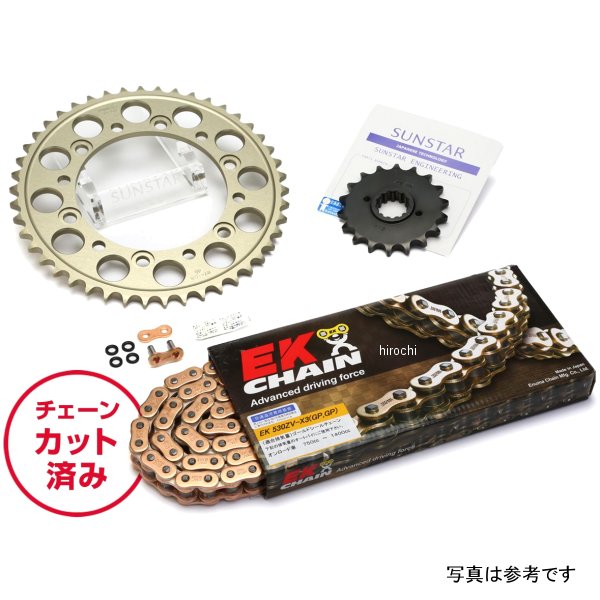 サンスター スプロケット＆チェーンキット 530 99年-01年 YZF-R7 ゴールド KE56113 JP店