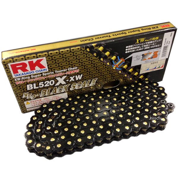【メーカー在庫あり】 RKジャパン BL520X-XW-110BLブラックスケールシリーズチェーン (110L) BL520XXW110 JP店